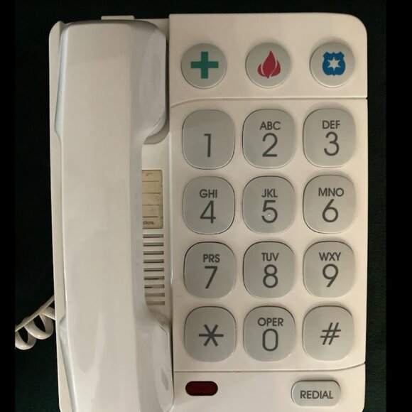 Telephone Visually & Hearing Impaired Large Button Wall Table Top Radio Shack - Picture 2 of 9